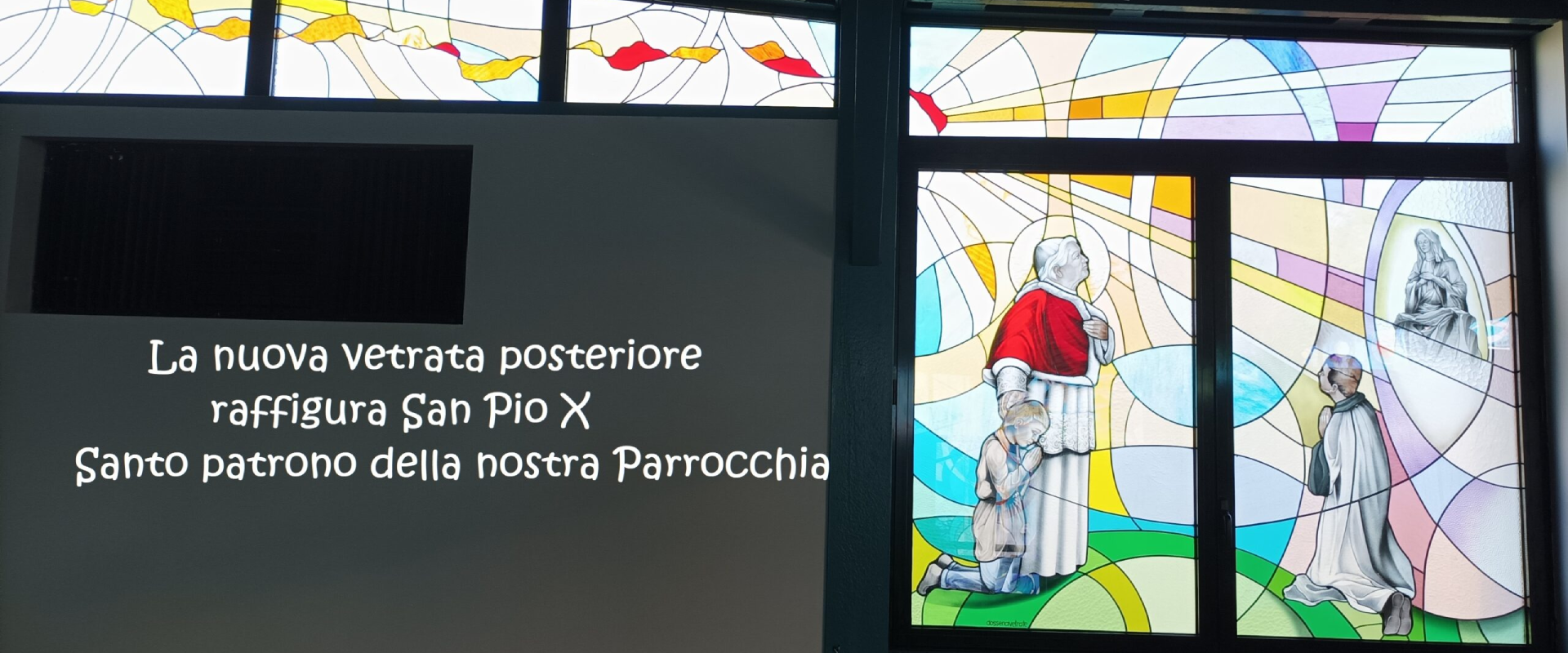 VETRATA CHIESA DI S. PIO X DI LOANO